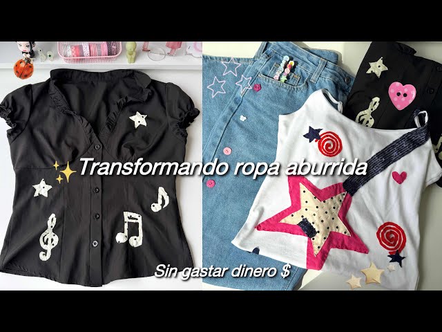 🍰 Transforming boring clothes, without spending money | 4 different ways ୧ ‧₊˚ 🍮 ⋅ ☆