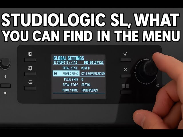 Studiologic SL MK2, what you can find in the menu, your most powerful masterkeyboard?