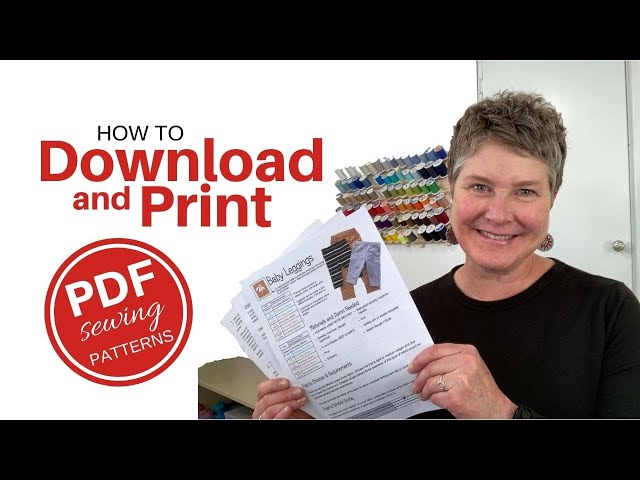 How To Download and Print PDF Sewing Patterns | Step by Step Tutorial