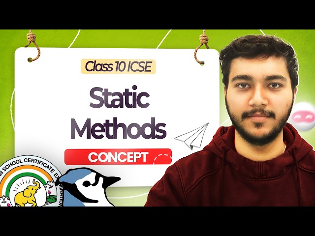 Static Methods in Java | ICSE Class 10