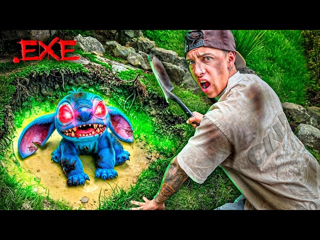 ¡¡ENCONTRAMOS un STITCH.exe EN EL JARDIN de LA CASA DE  @PARCERICO !! *ESTA MALDIT0*
