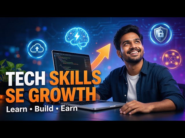 Tech Roadmap 2026 🚀 Learn Python, AI, Cloud & Cybersecurity | Skills to Career & Income