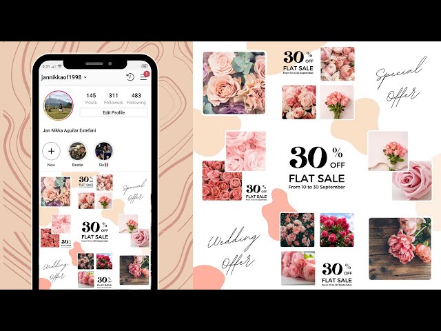 Instagram Puzzle Feed Canva Tutorial + Free Template Download