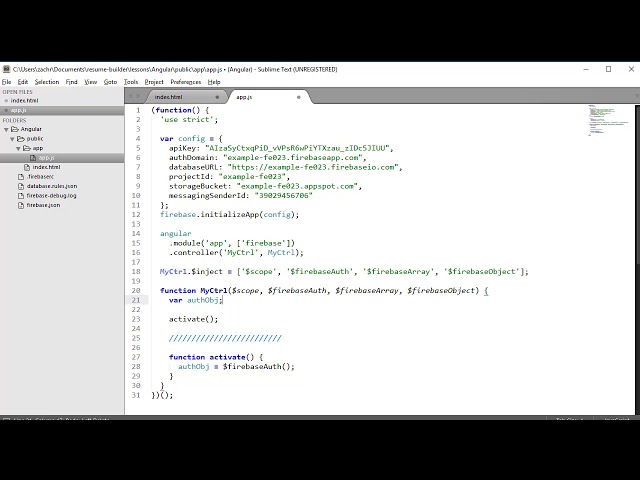 Introduction to AngularFire firebaseAuth