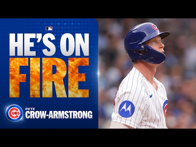 Pete Crow-Armstrong goes deep AGAIN 🤯 (This time off the scoreboard!) | MLB Highlights