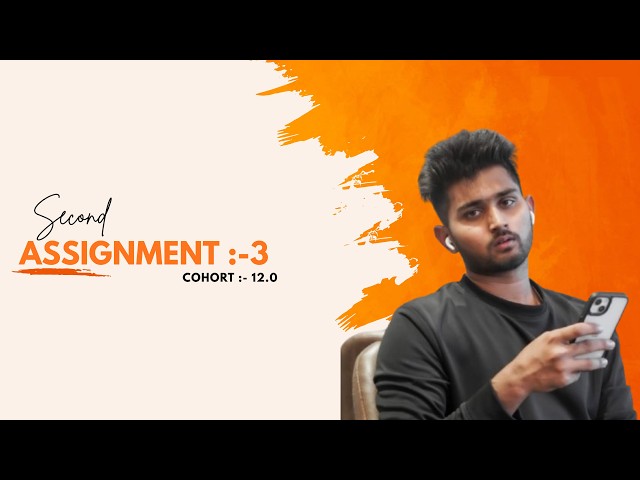 Documentary edit || assignment 3 || By @TharunSpeaks