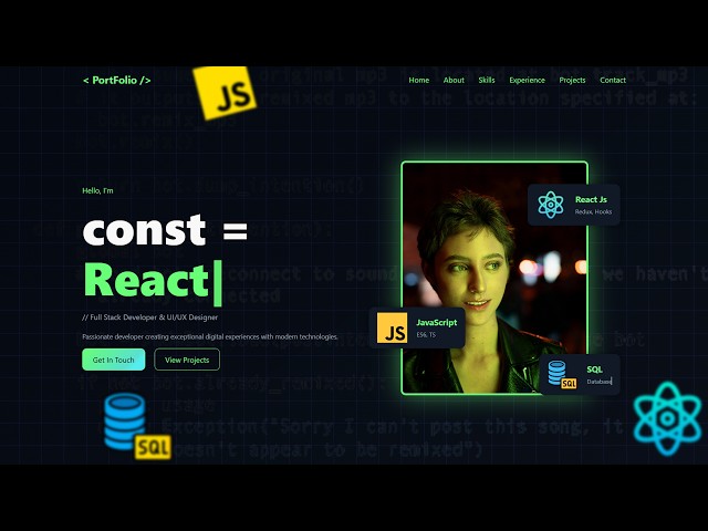 How To Make A Portfolio Website Using HTML CSS JS | Complete Responsive Website Design | Part-2