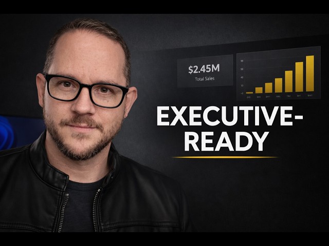 Power BI Dashboard Design Tutorial Channel | Executive-Ready Report Design