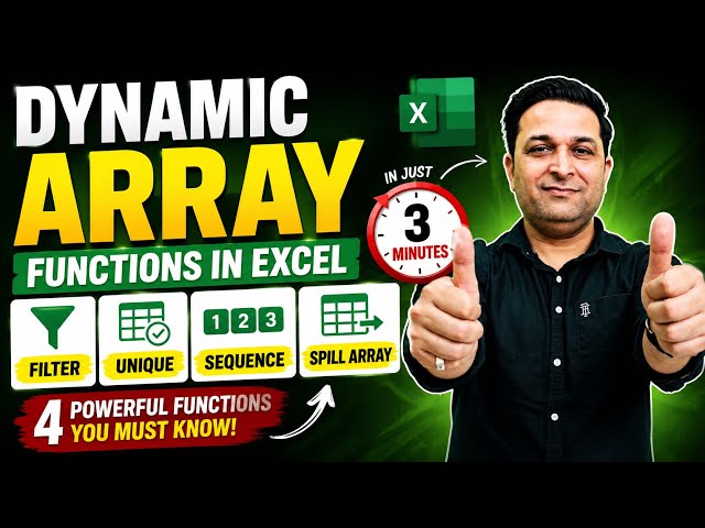 🚀 Have You Seen This Excel Magic? | FILTER, UNIQUE, SEQUENCE & SPILL