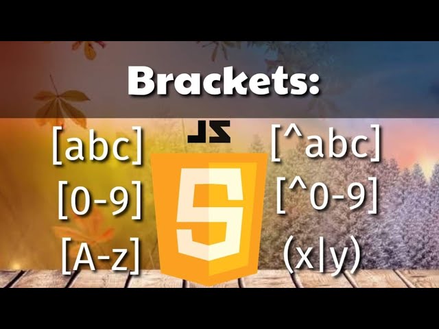 Brackets in JavaScript [abc] and [0-9] and more...