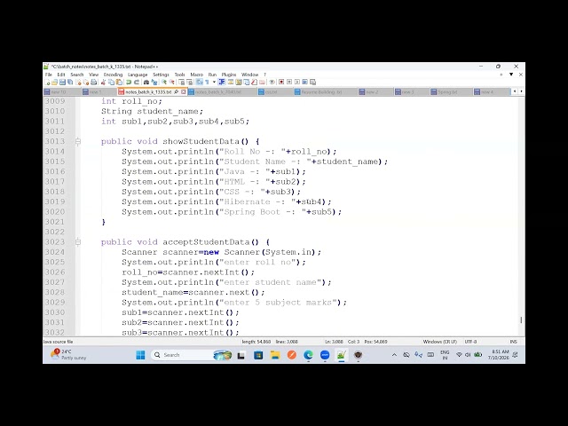 ( Java ) 16. Method - 2 , 10 july 2026