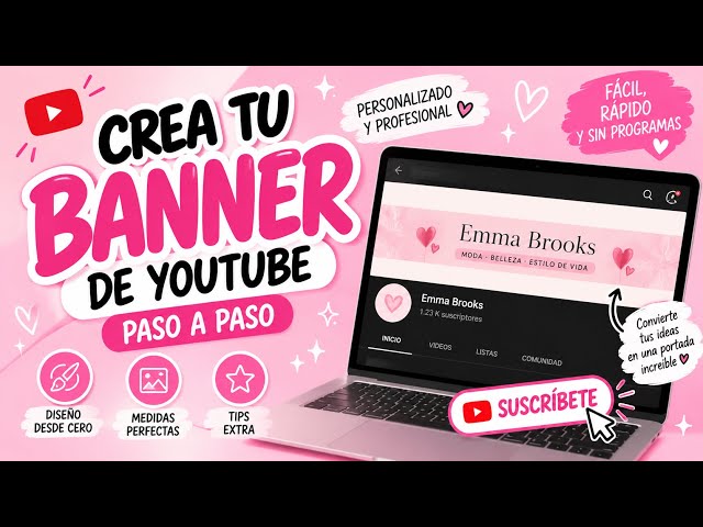 CREA TU BANNER DE YOUTUBE LO MÁS RÁPIDO POSIBLE 📲😱