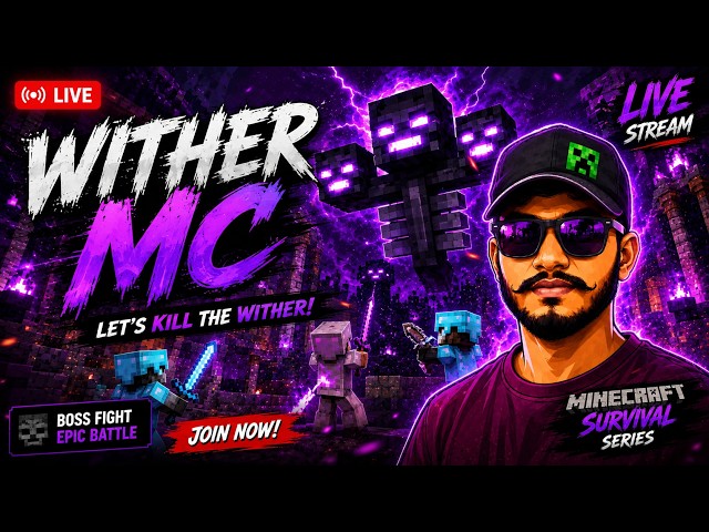 🔴 WITHER MC ⚔️ | MINECRAFT SMP 🔥 | LIVE #withermc #shorts #minecraft #minecraftlive #minecrafthindi