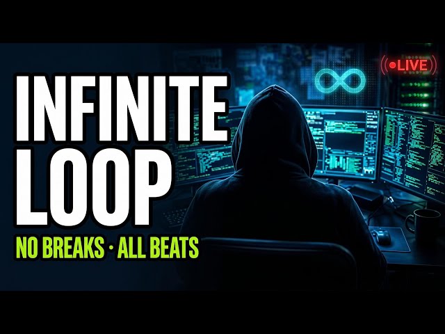 Late Night Coding Music LIVE | Dark Synthwave Hacker Sessions – No Breaks