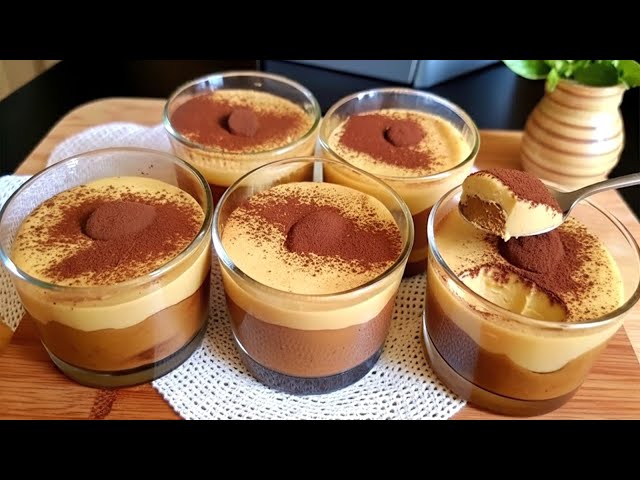 Easy dessert in 10 MINUTES! No oven! No gelatin! Do you have Milk and Nescafé? (Must Try Recipe)