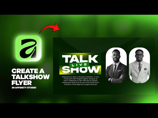 Design a PROFESSIONAL Talk Show Banner in Affinity Designer (Step-by-Step)