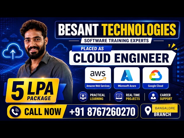 Cloud Computing Course Bangalore with Placement Support | Besant Technologies