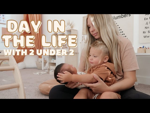 first day on my own with two under two || ditl vlog