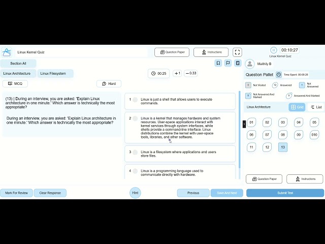 Linux Architecture — Interview-Level Assessment