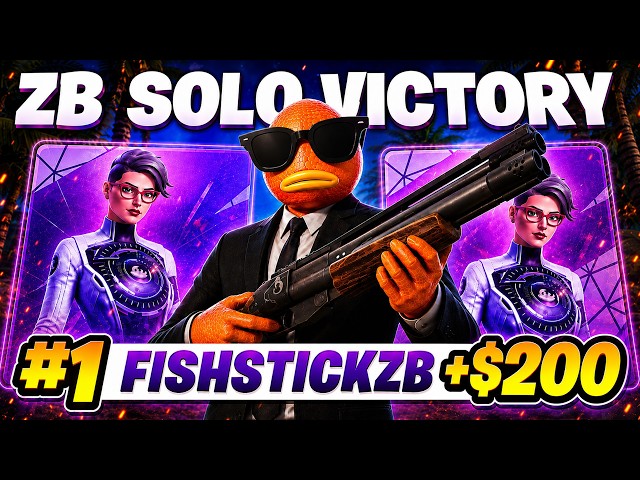 HOW I WON +200$ In The Solo Victory Cup! (Zero Build)