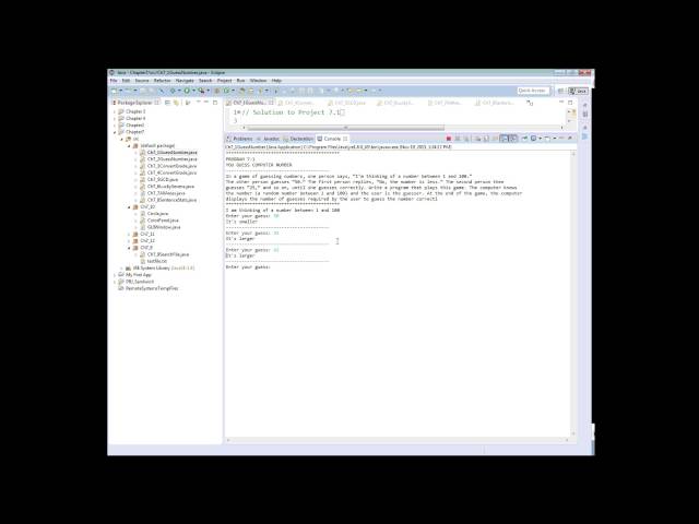 AP Computer Science: Java - Chapter 7 Program 7.1  Solution