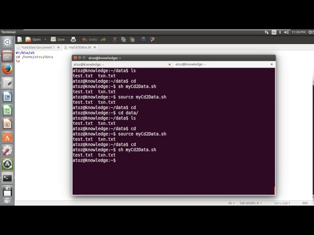 Different ways to execute the shell script in Tamil