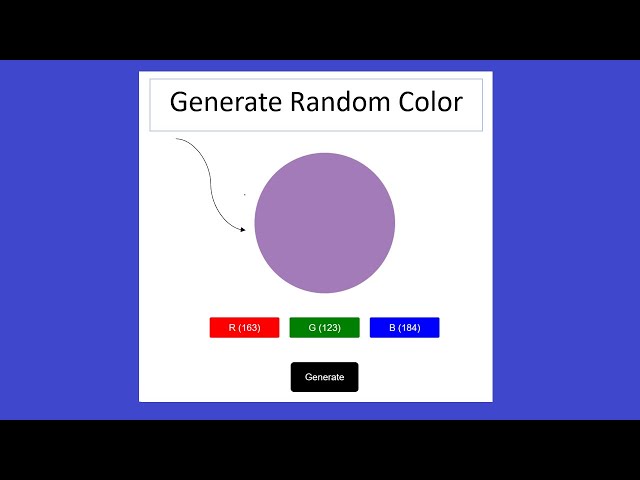 RGB random color using javascript