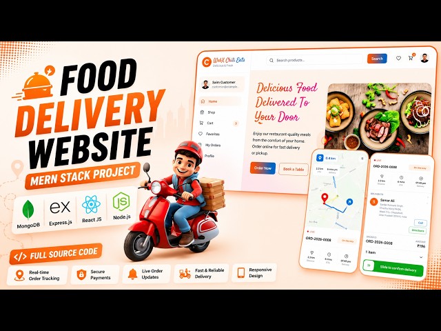 Food Delivery App using Mern Stack | Restaurant Management System Project with Source Code 🔥