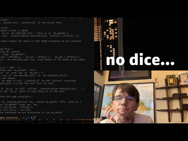 watching an LLM consistently fail to understand my C code