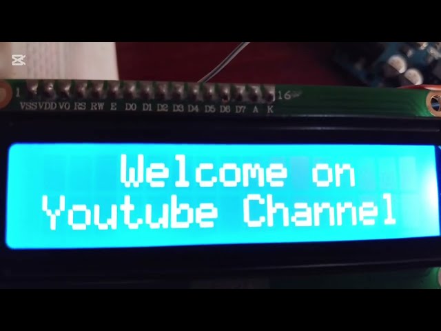 Simple arduino project using a  LiquidCrystaldisplay_I2C
