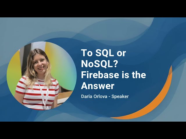 To SQL or NoSQL? Firebase Data Connect in Action - Daria Orlova | FlutterConf 2025