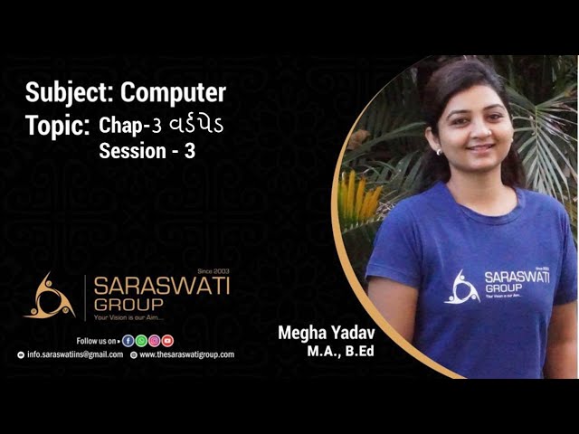 COMPUTER II STD 3 II CHAPTER 3 II SESSION 3 II DATE  10-12-2020