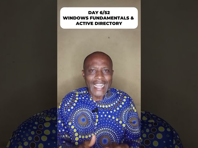 Cybersecurity Roadmap Challenge 2026 | Day 6: Windows Fundamentals & Active Directory