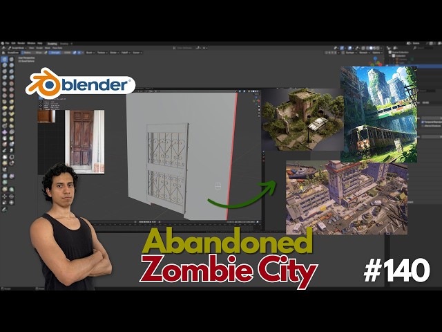 (Day 140) Blender 3D: Abandoned Zombie City
