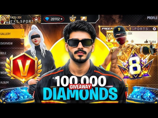 1 LAKH DIAMONDS GIVEAWAY - FREE FIRE COMEBACK