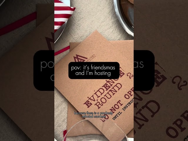 POV: You host a Christmas Murder Mystery Dinner Party 🎄🚂