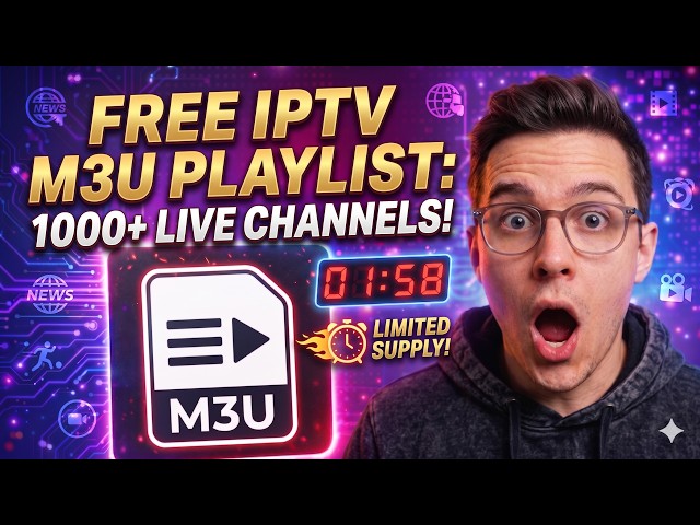 FREE IPTV M3U Playlist June, 2026 | 1000+ Live Channels All Devices
