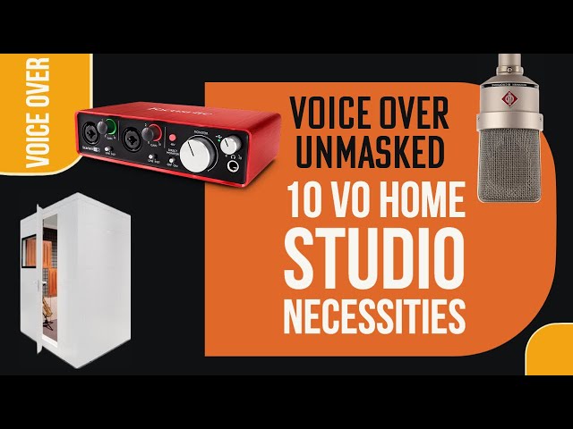 TOP 10 VOICE OVER HOME STUDIO ESSENTIALS! Build the Best Home Studio With These Tips!