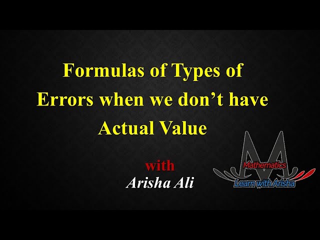 Error Formulas Without True Value | Numerical Methods Explained #numericalmethods #error