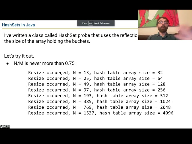 CS61B - Hashing 2 - Video 8 - A Peek Inside the Java HashSet