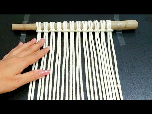 Macrame Simple Design Tutorial Step-by-step: Macrame Wall Hanging - Macrame