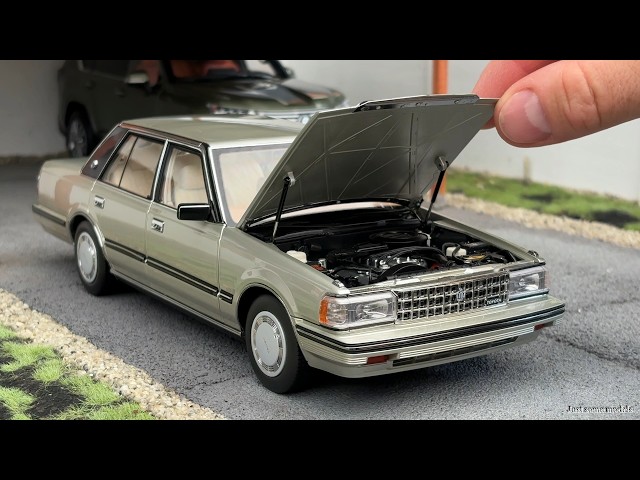 1:18 Toyota Crown 2.8L (MS122) 1984, gold - Xiaoguang Model [Unboxing]