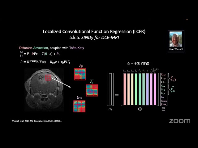 Russ Rockne: "A machine learning framework for fluid transport modeling in mathematical oncology"