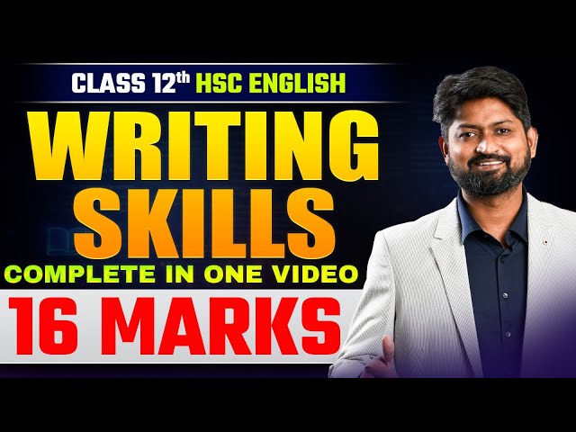 English Writing Skills Complete In One Video | HSC Board Exam | One shot