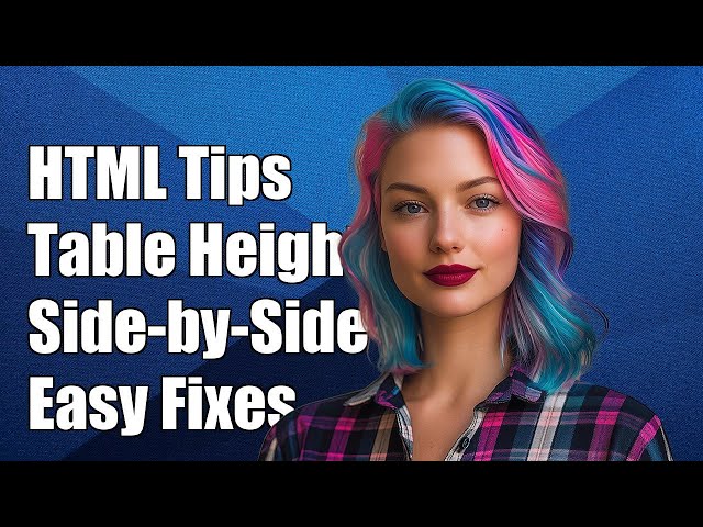 HTML: How to increase tables' overall height if they are side-by-side?