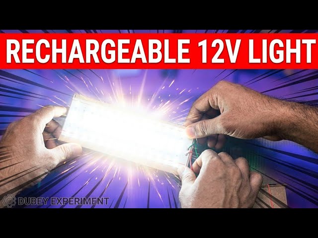 How to Make Rechargable 12 Light || घर पर बनाओ Rechargable 12 volt light💡😀 @decodingyt  