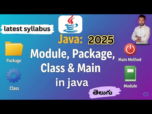 Java File Structure & Module System 🚀 | Package, Class, Module Explained in telugu