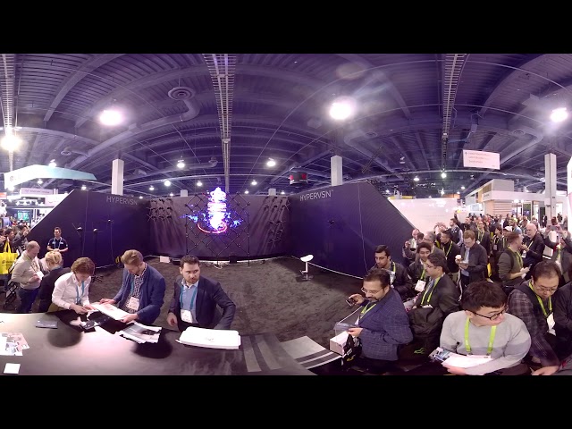CES 2018 - Holographic Advertising signage -360 3D VR vid