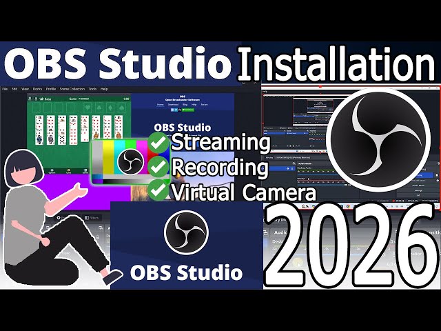 How to Install OBS Studio on Windows 10/11 [ 2026 Update ] Streaming and Screen Recording with Audio