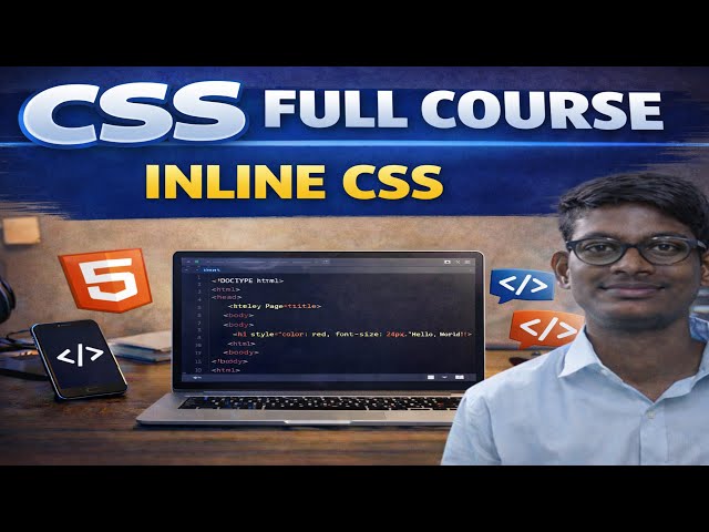 CSS FULL COURSE | inline css | css in Telugu | part 1